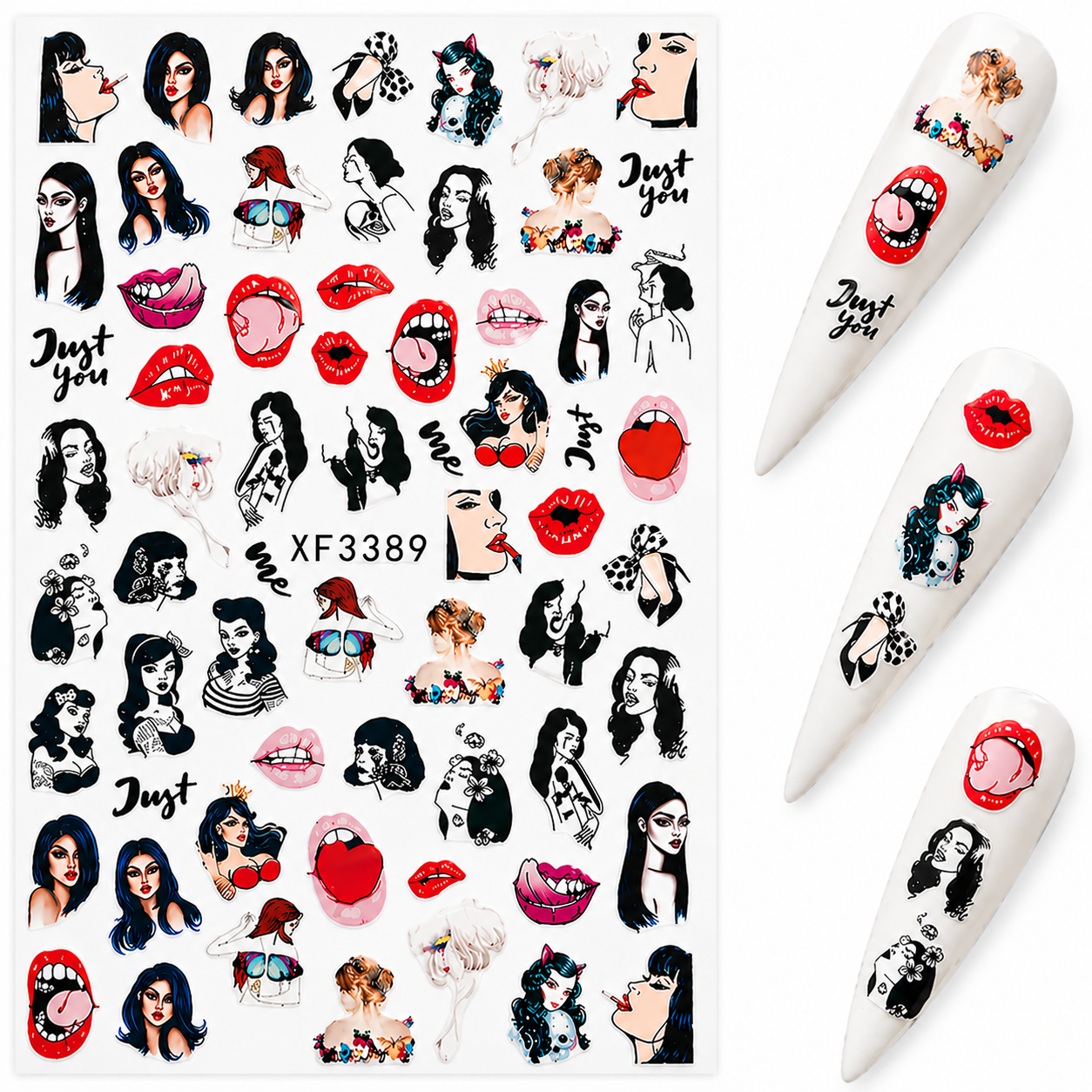 Stickers nail art sexy (389)