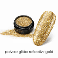 Polvere glitter reflective gold