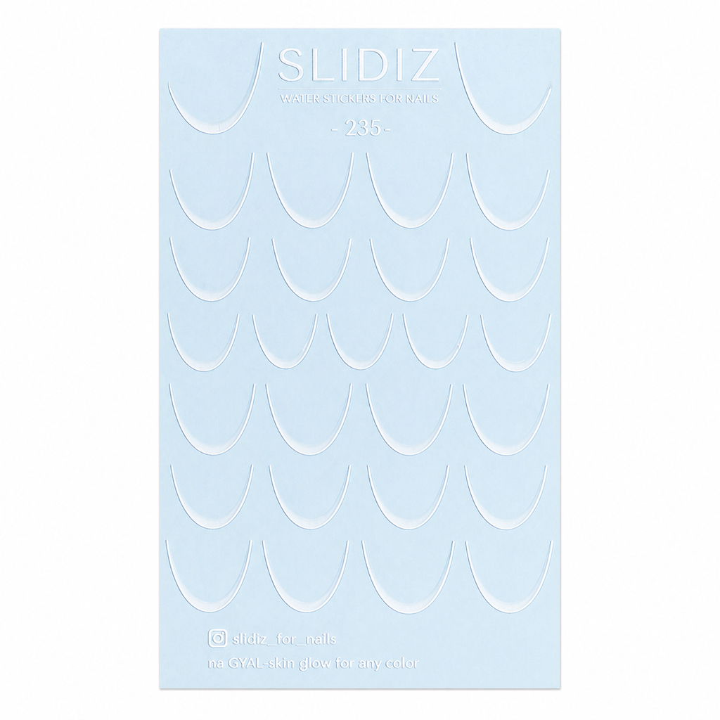 Stickers nail art french sfumato bianco
