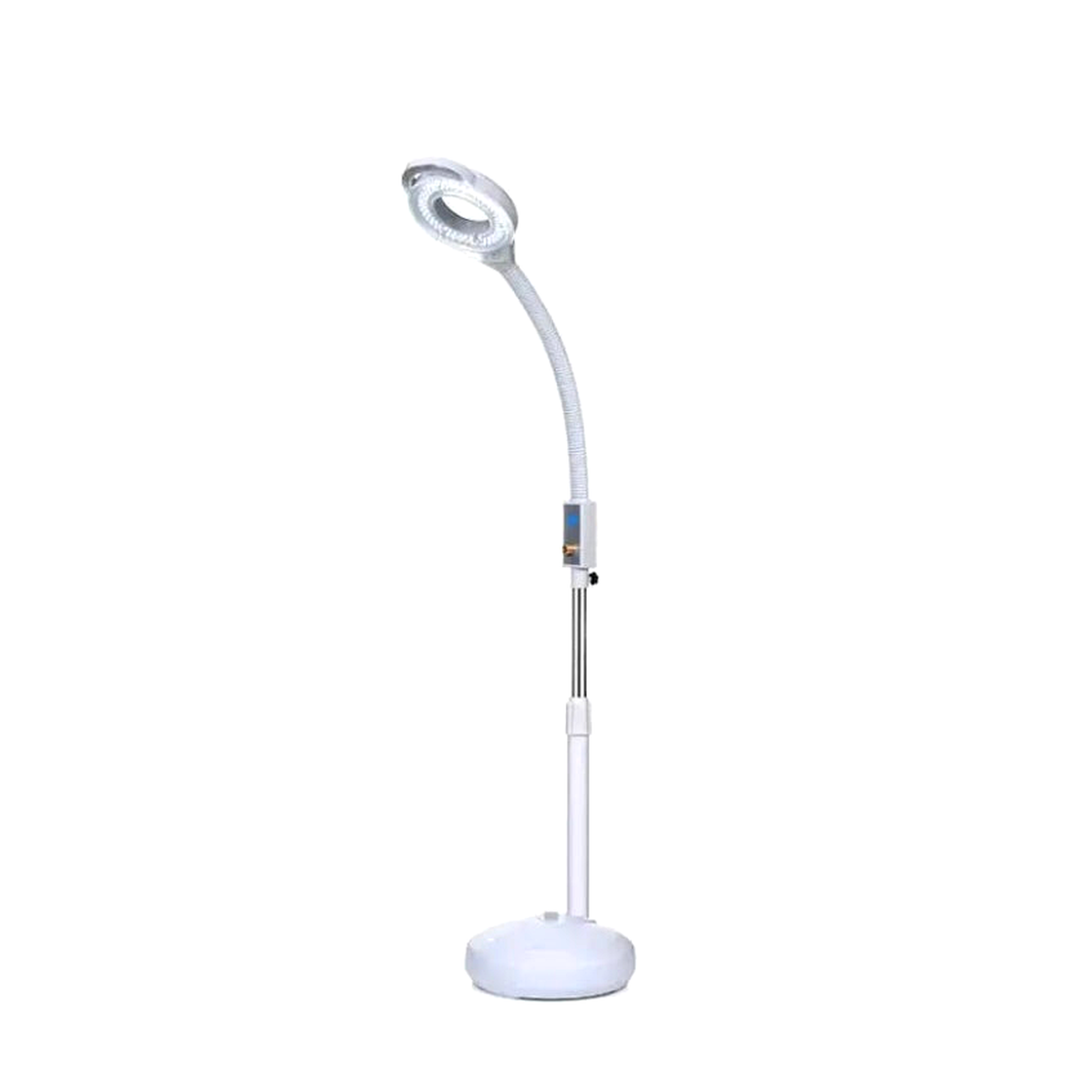 lampada  luce led con lente d’ingran. Con collo regolabile e base