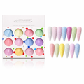 set da 12 pz glitter effetto zucchero diamond
