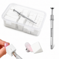 set 100 spugnette varie dimensioni +pinza tampone per babyboomer/sfumature