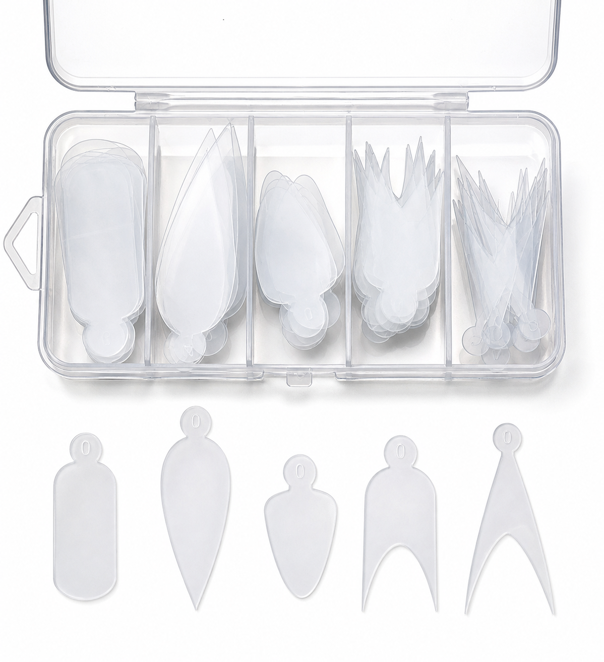 BOX STICKERS FRENCH MIX  PER TIP DUAL FORM