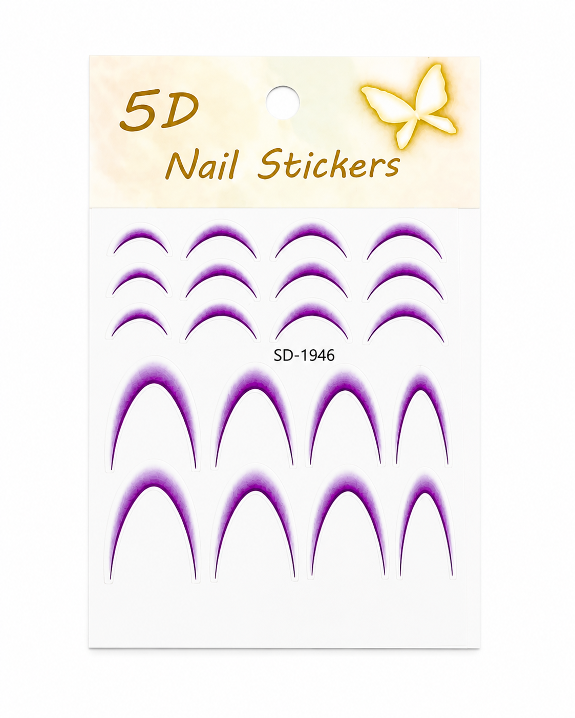 Stickers nail art french sfumato fuxia