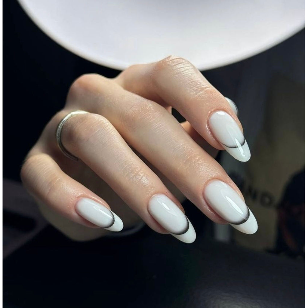 Stickers nail art french sfumato nero