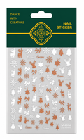 Stickers nail art natalizio matt 5D M-2576