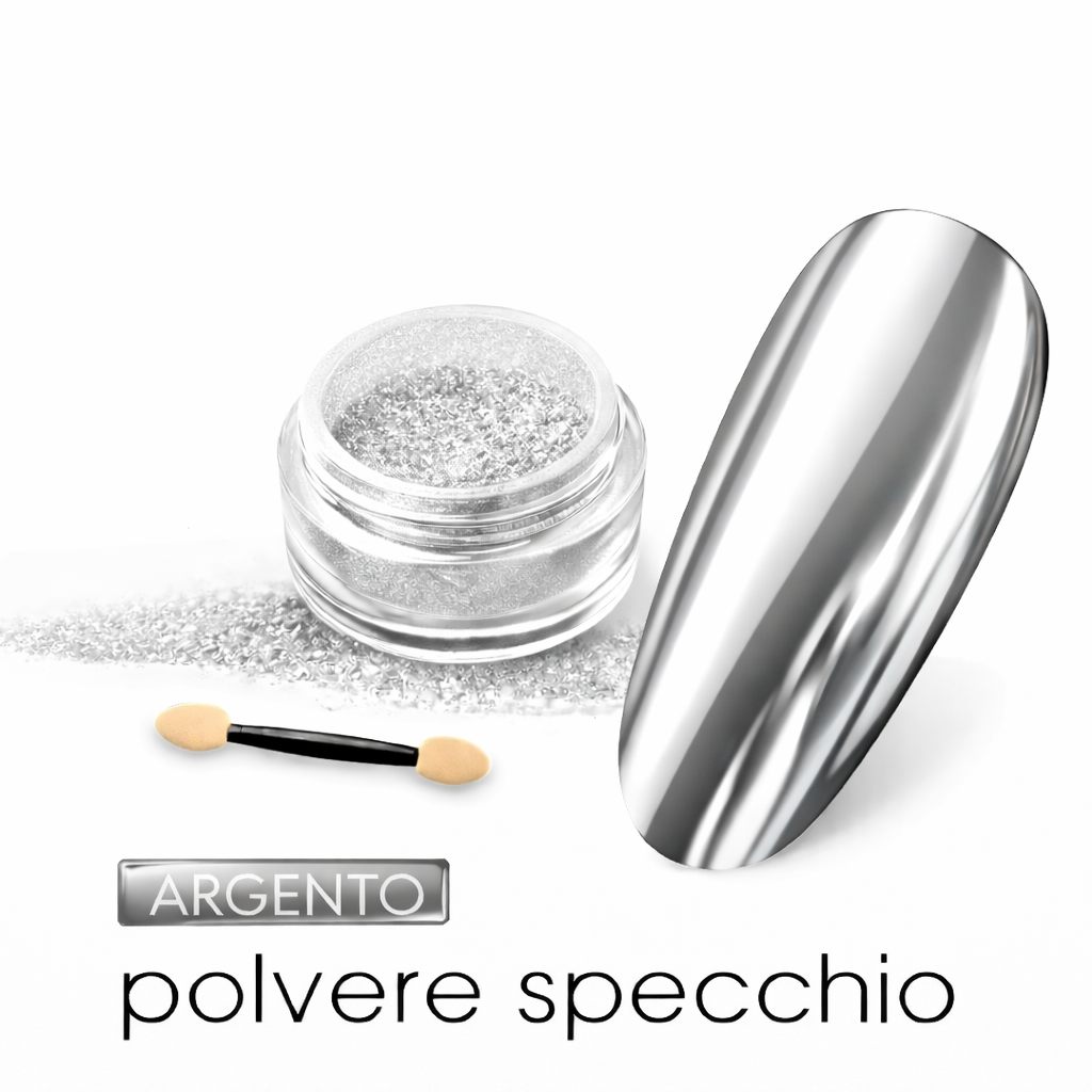 polvere specchio argento (alta qualità)