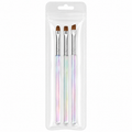 set 3 pennelli gradient laser da ricostruzione unghie