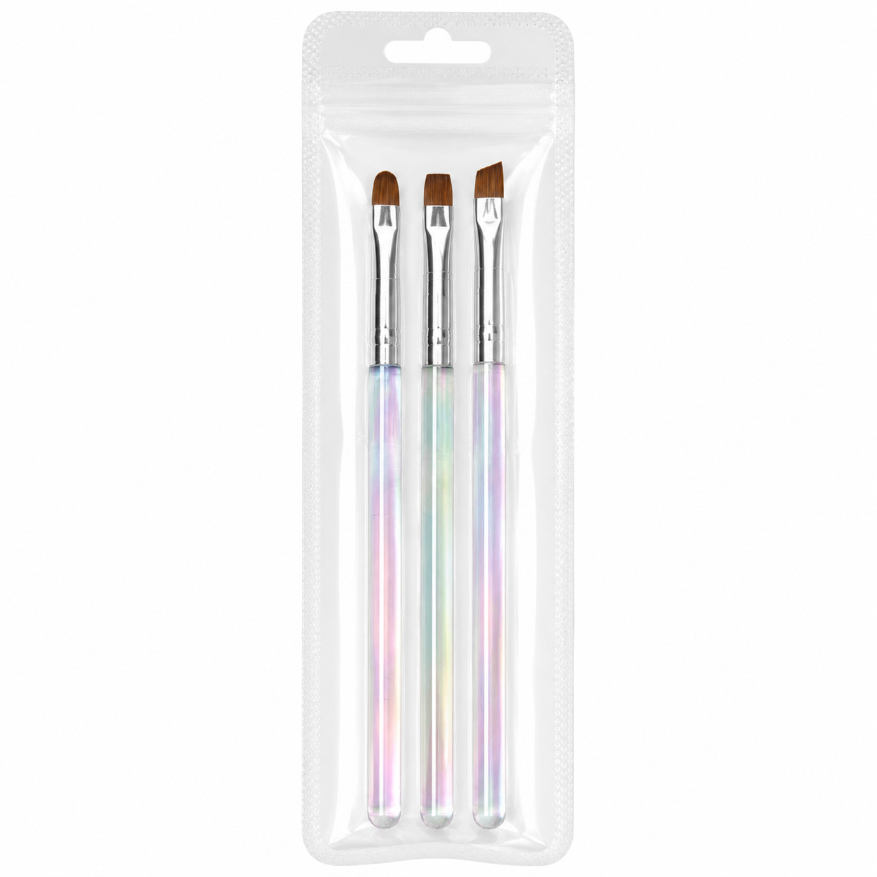 set 3 pennelli gradient laser da ricostruzione unghie