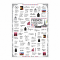 Stickers nail art 3D FRENCH CALLIGRAPHY