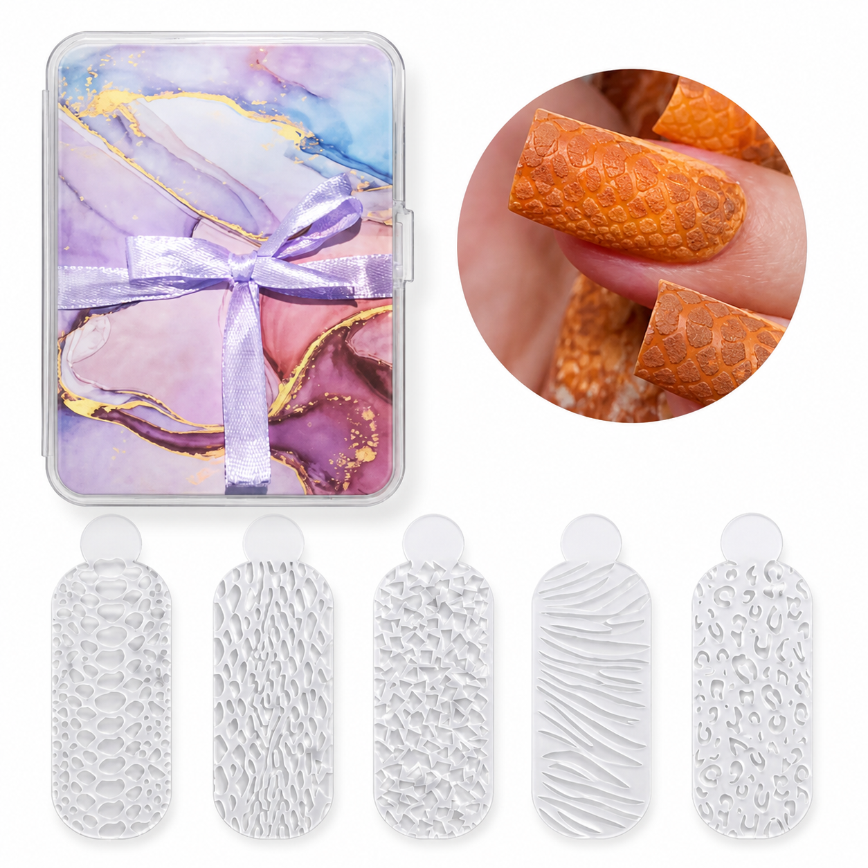 Box Stickers 3D in silicone per tip dual Form