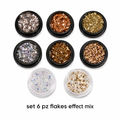 set 6 pz flakes effect