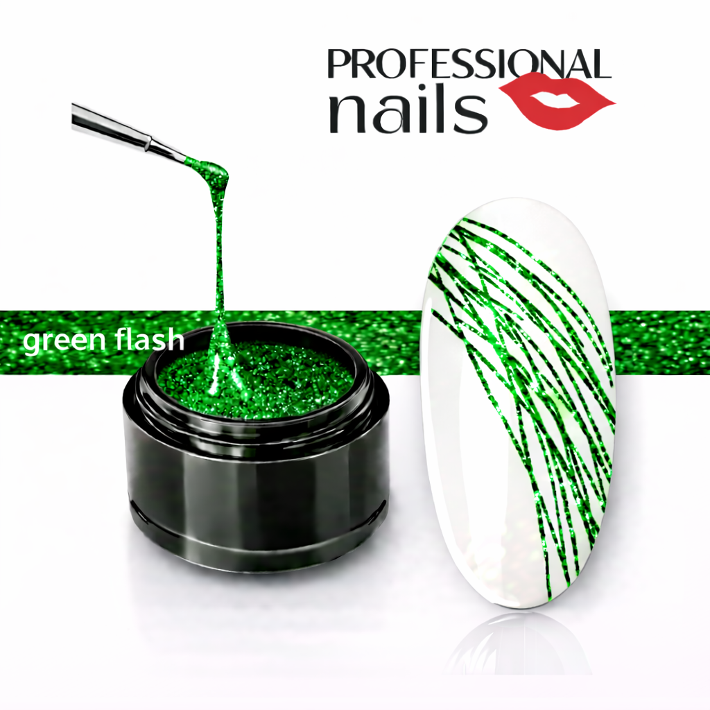 Gel spider green flash