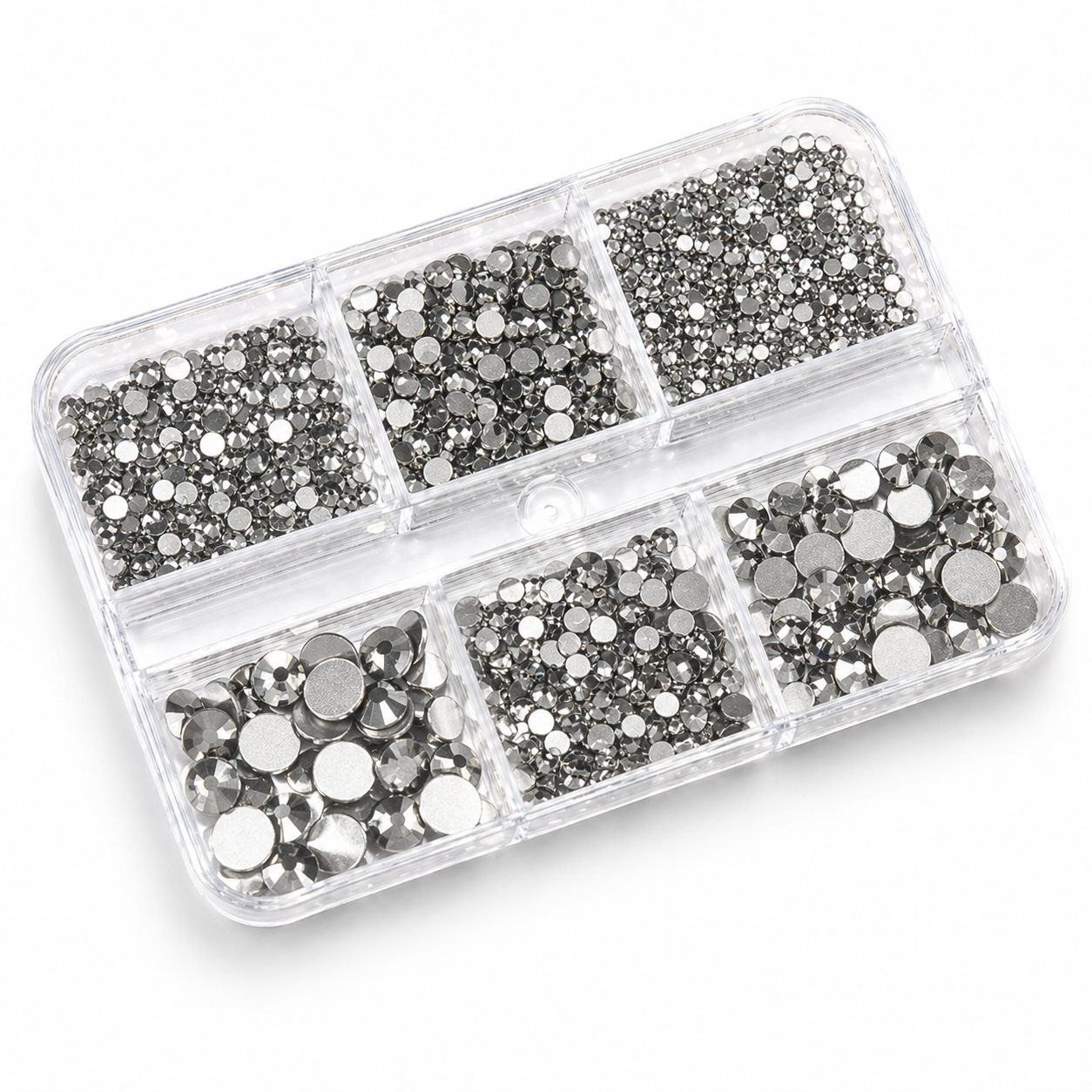 Box Swarovsky mix silver stone