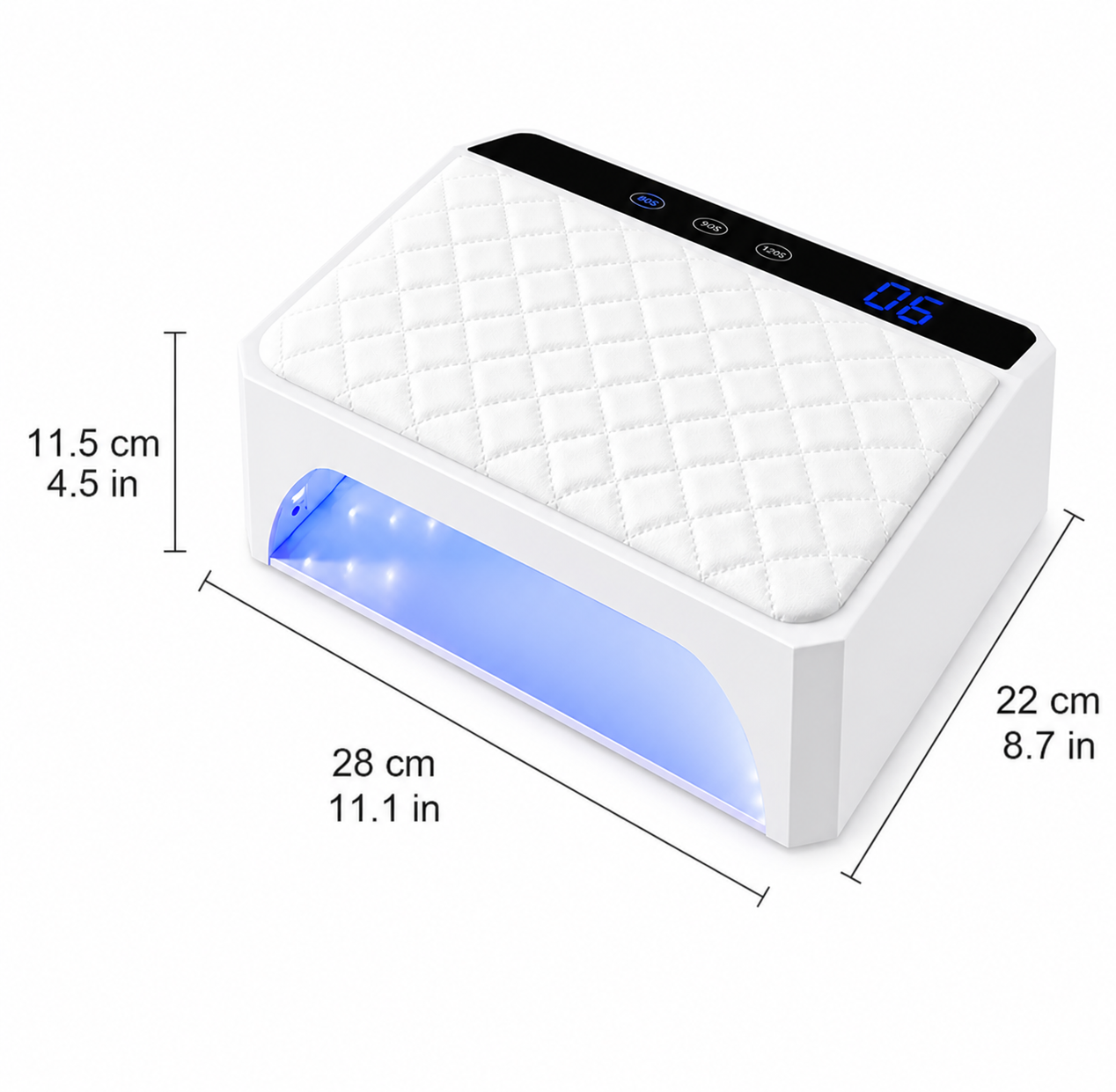 Lampada led con poggiamano X40 96 watt