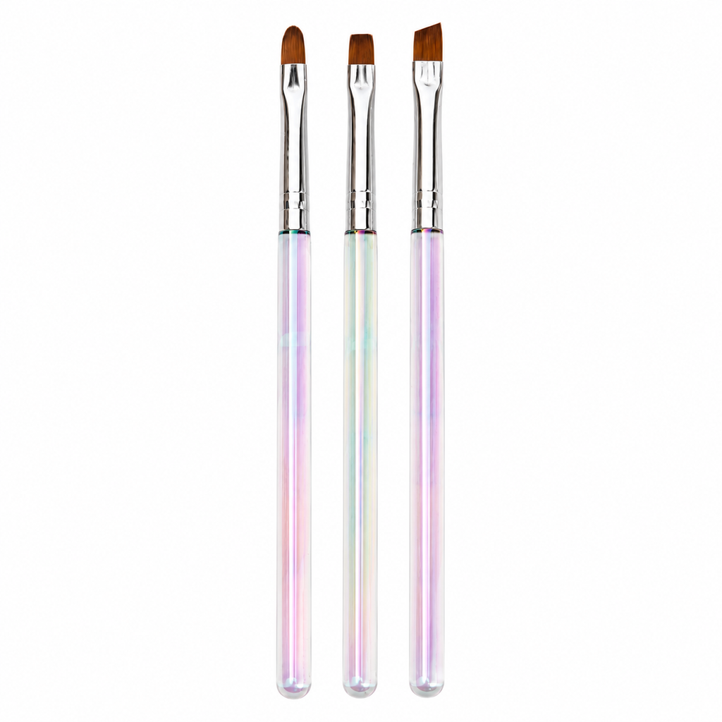 set 3 pennelli gradient laser da ricostruzione unghie