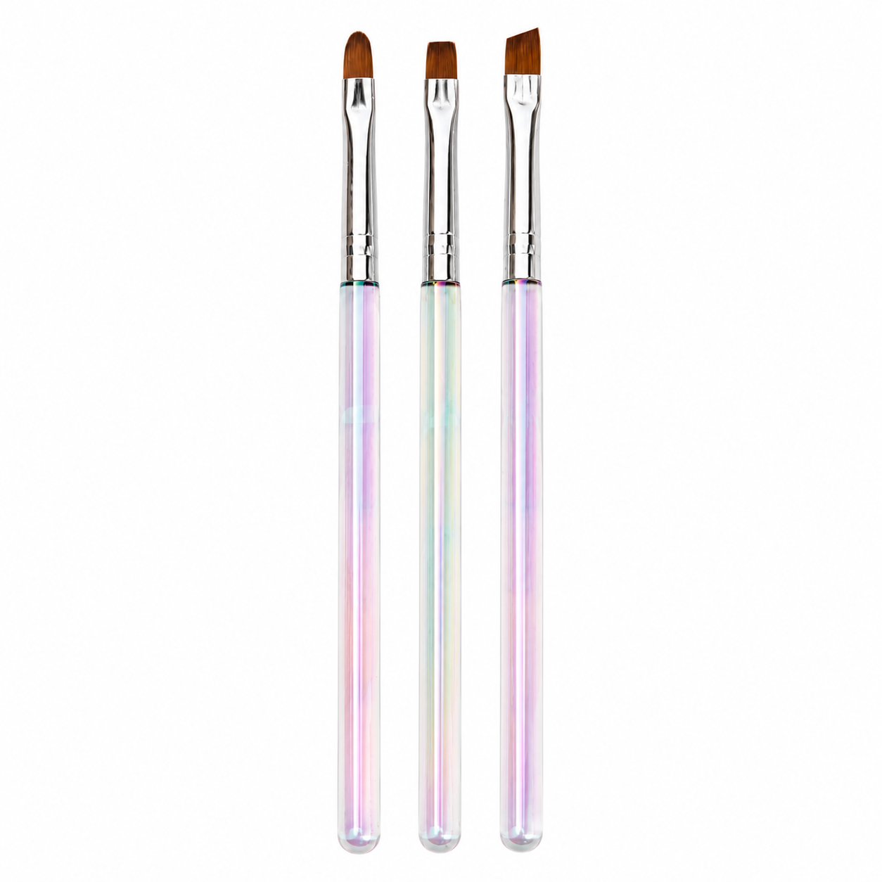 set 3 pennelli gradient laser da ricostruzione unghie