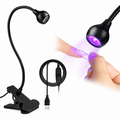 Mini lampada torcia led con morsetto