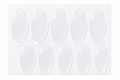 French Stickers in silicone per tip dual Form curva
