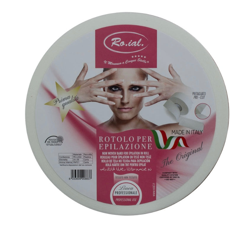 Rotolo strisce ceretta Ro.ial con 100 pretagli