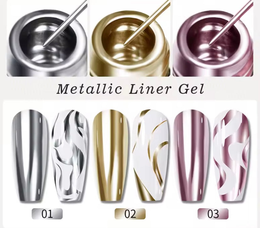Gel metallic liner