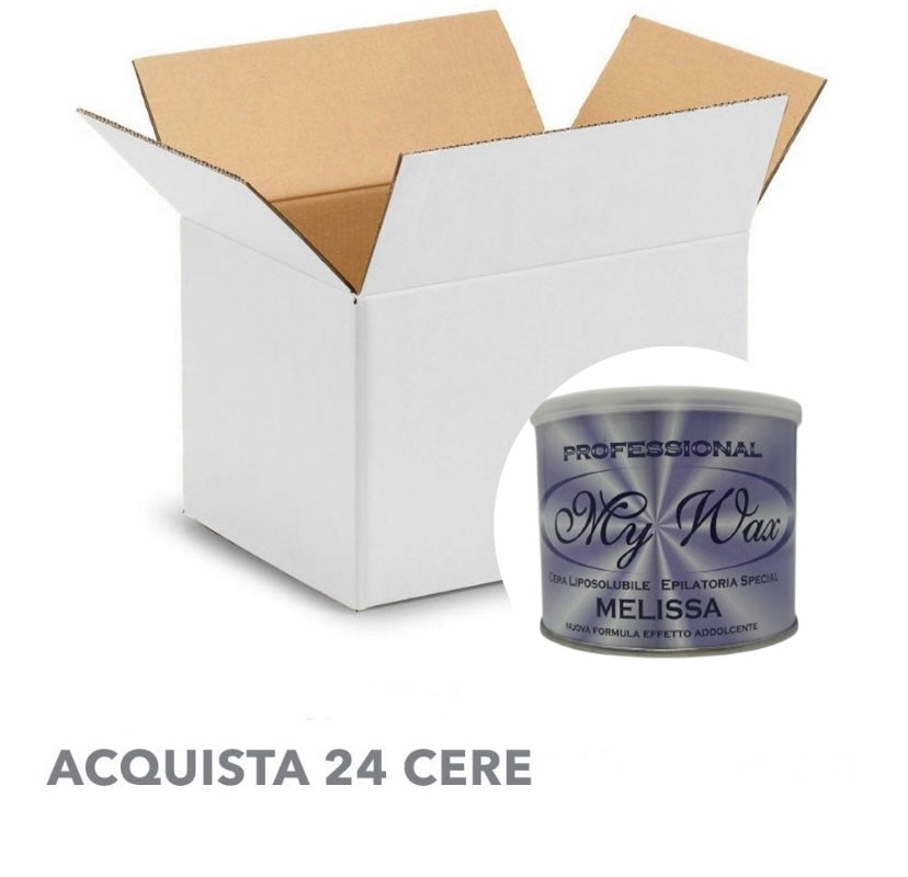 Conf. Da 24 cere in barattolo my wax (da scegliere)