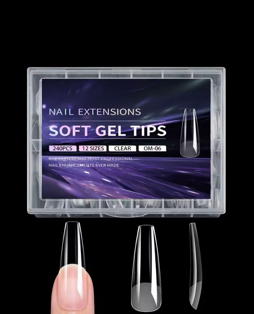 SOFT GEL TIPS BALLERINA (Tip in gel)