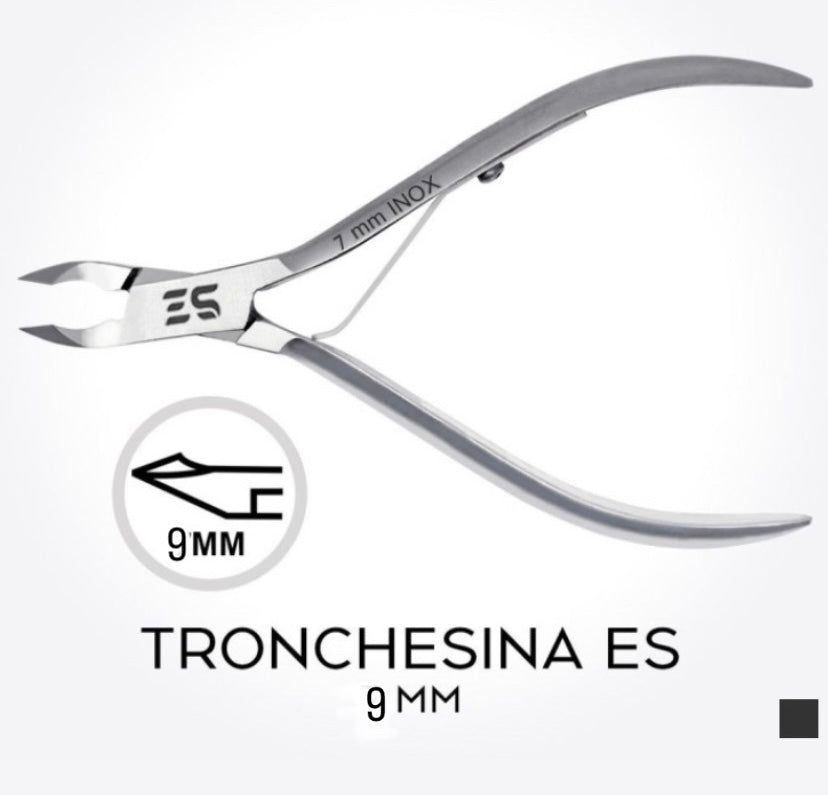 tronchesina per cuticole in acciaio taglio netto 9mm