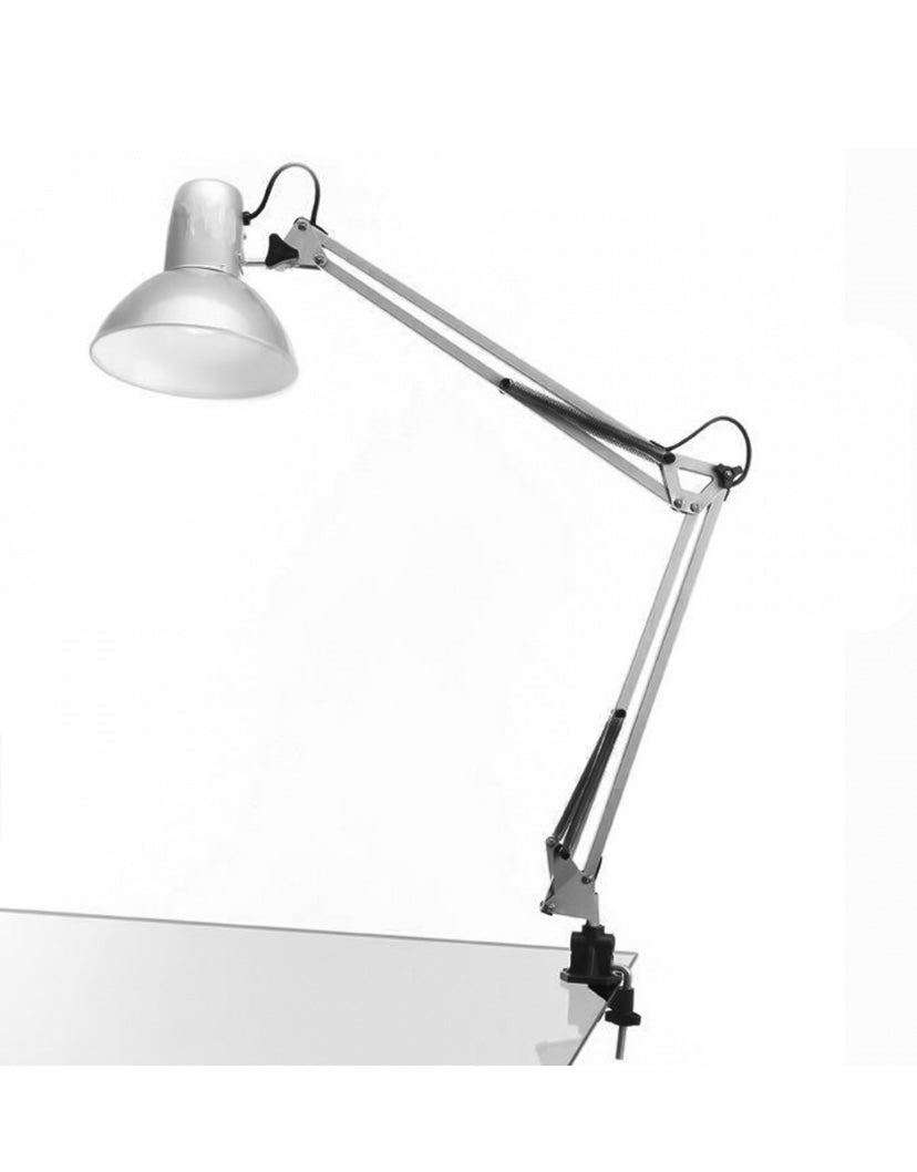 lampada da tavolo con morsetto