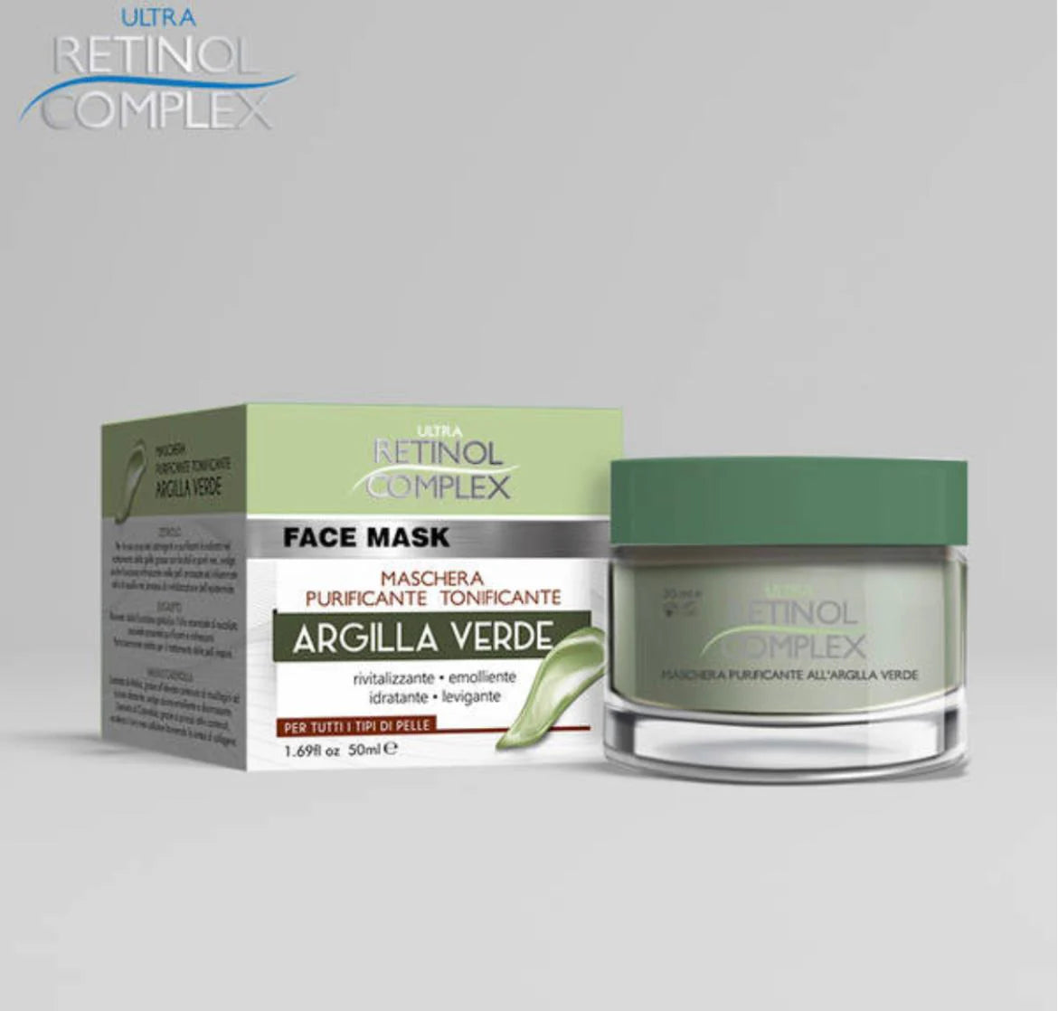 MASCHERA VISO ARGILLA VERDE