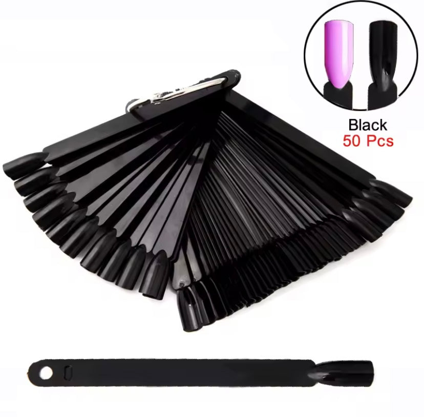 espositore tips ad anello nero basic - 50pz