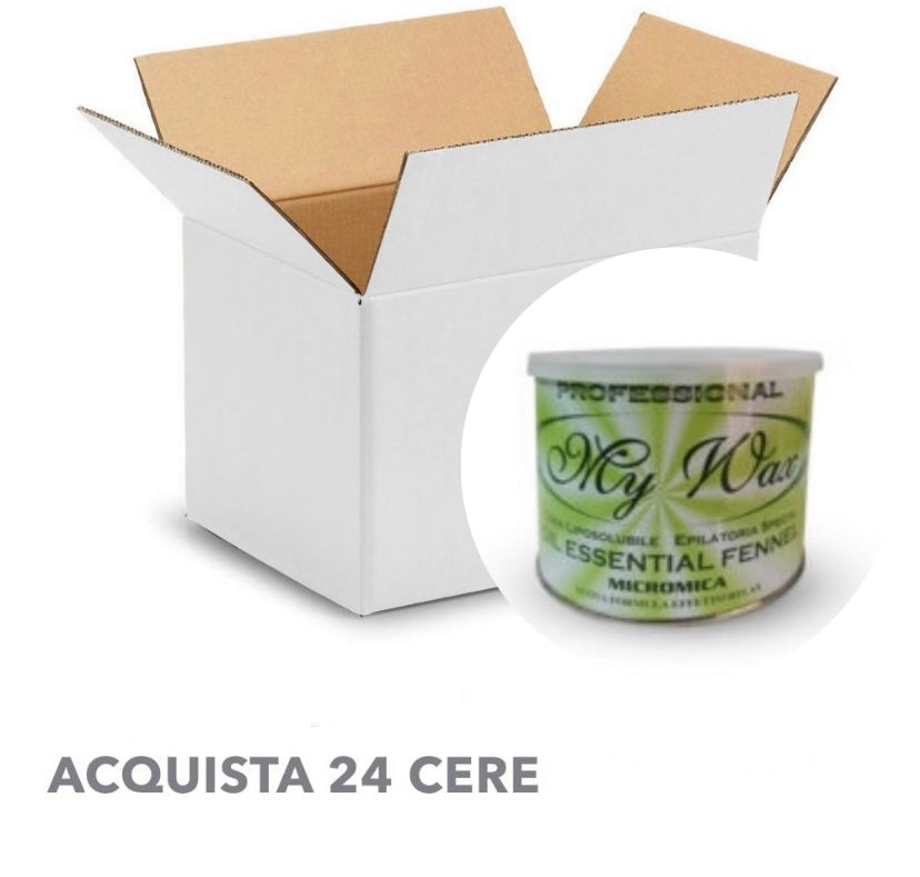 Conf. Da 24 cere in barattolo my wax (da scegliere)