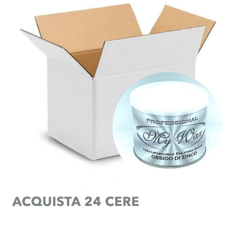 Conf. Da 24 cere in barattolo my wax (da scegliere)