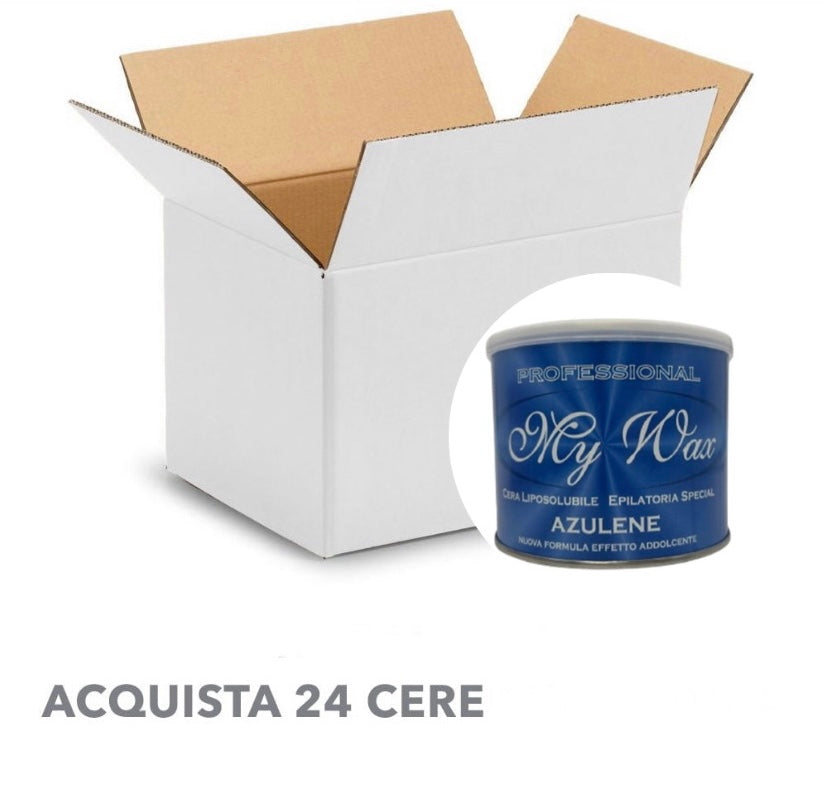 Conf. Da 24 cere in barattolo my wax (da scegliere)