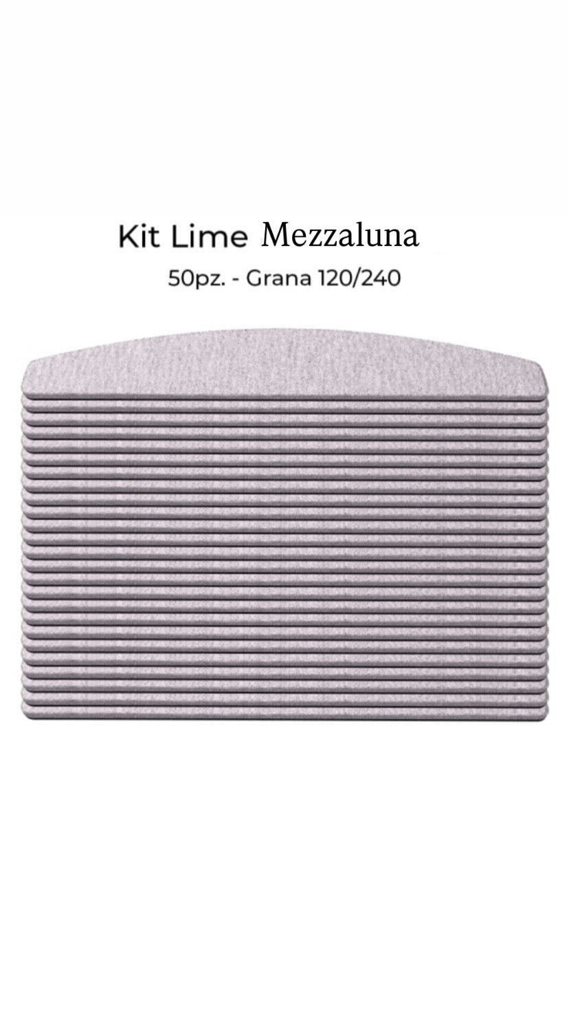Set 50 pz Lime mezzaluna 120/240