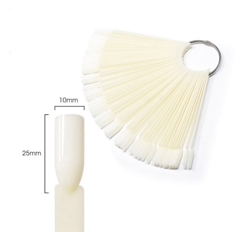 espositore tips ad anello natural basic - 50pz