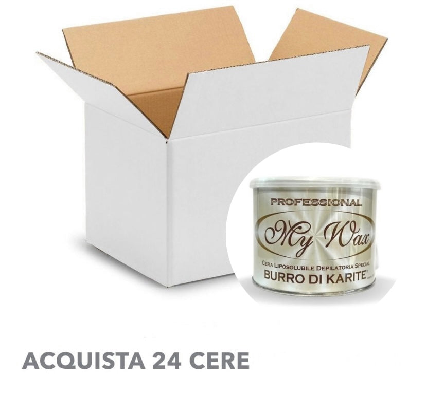 Conf. Da 24 cere in barattolo my wax (da scegliere)