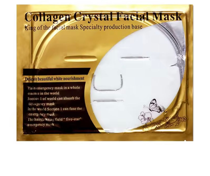 maschera viso al collagene e cristalli white
