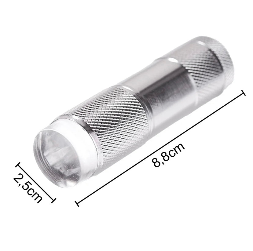 Mini torcia led con gommino in silicone