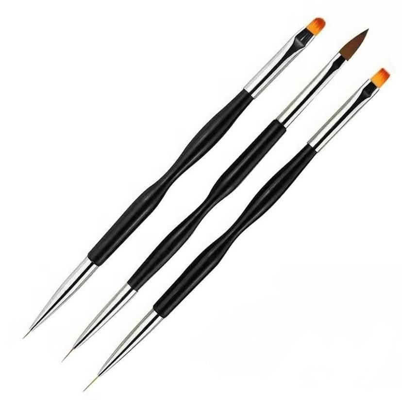 Set 3 Pennelli Dual Doppia Setola