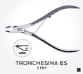 tronchesina per cuticole in acciaio taglio netto 3mm