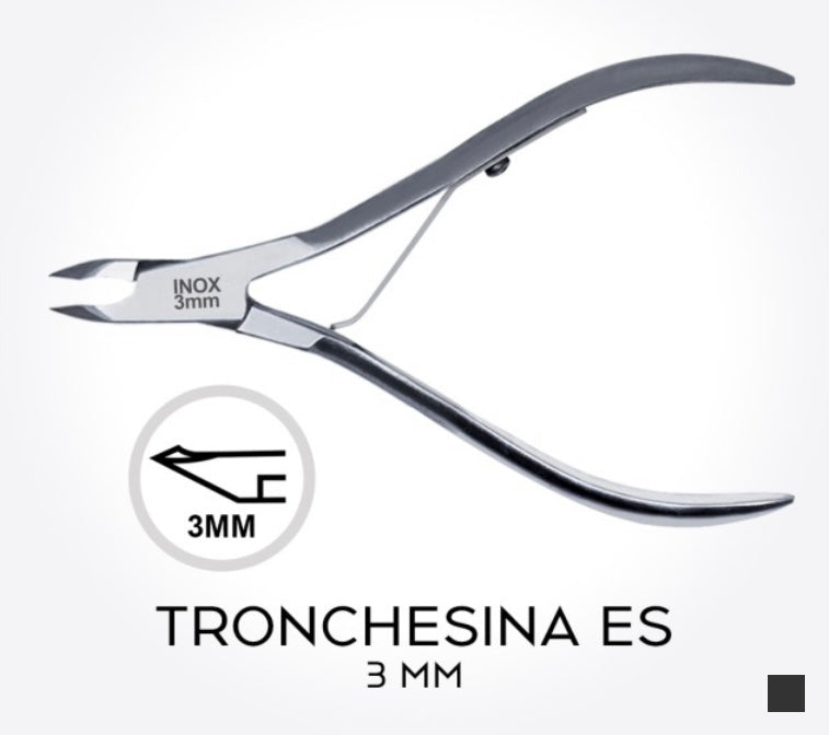 tronchesina per cuticole in acciaio taglio netto 3mm
