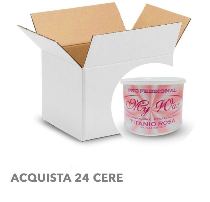 Conf. Da 24 cere in barattolo my wax (da scegliere)