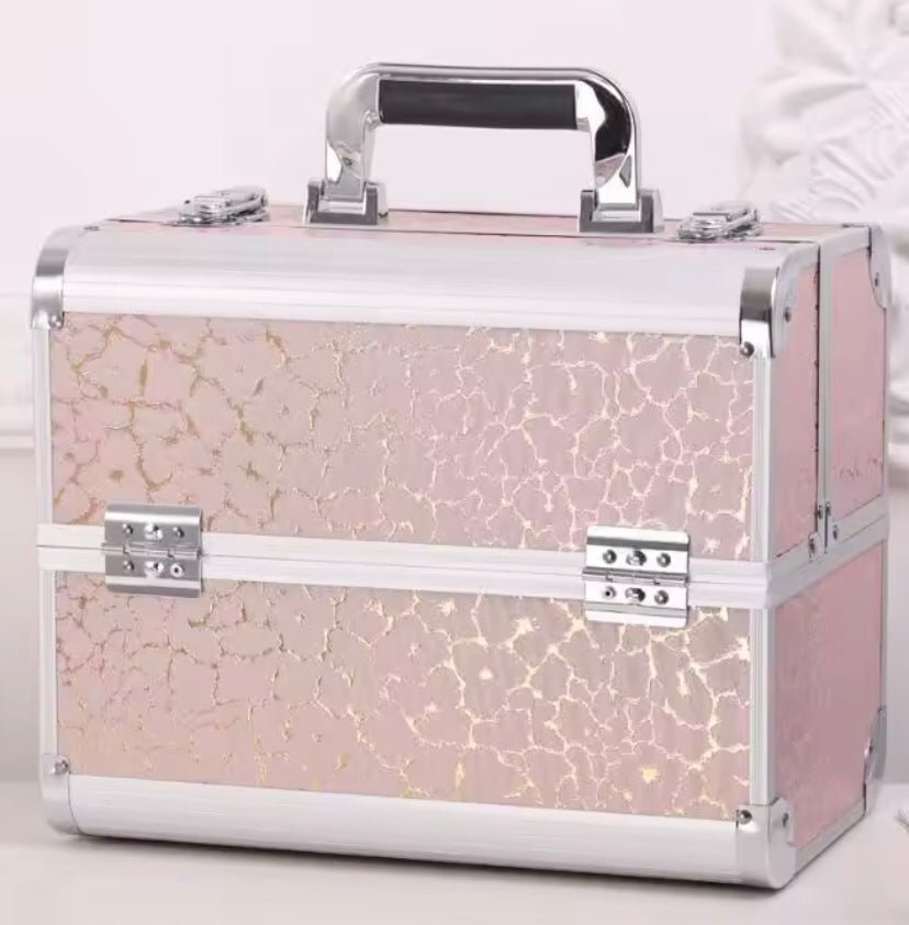beauty porta gel e attrezzature in fantasia in oro