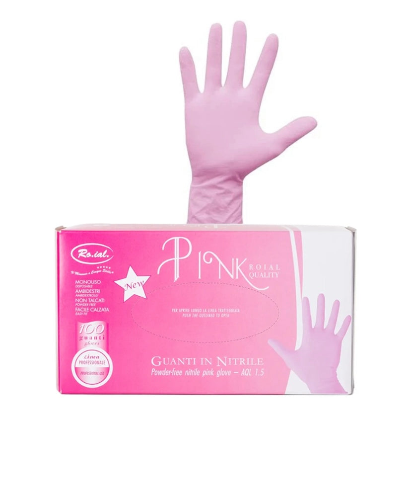 GUANTI MONOUSO IN NITRILE (PINK ROSA)
