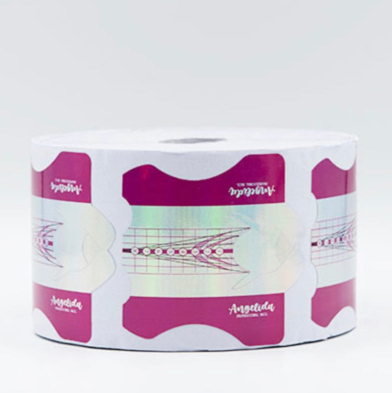 cartine nail Form alluminum fuxia da 500 pz