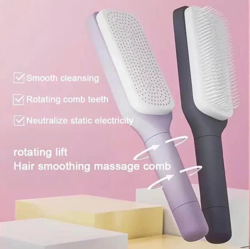 spazzola per capelli autopulente