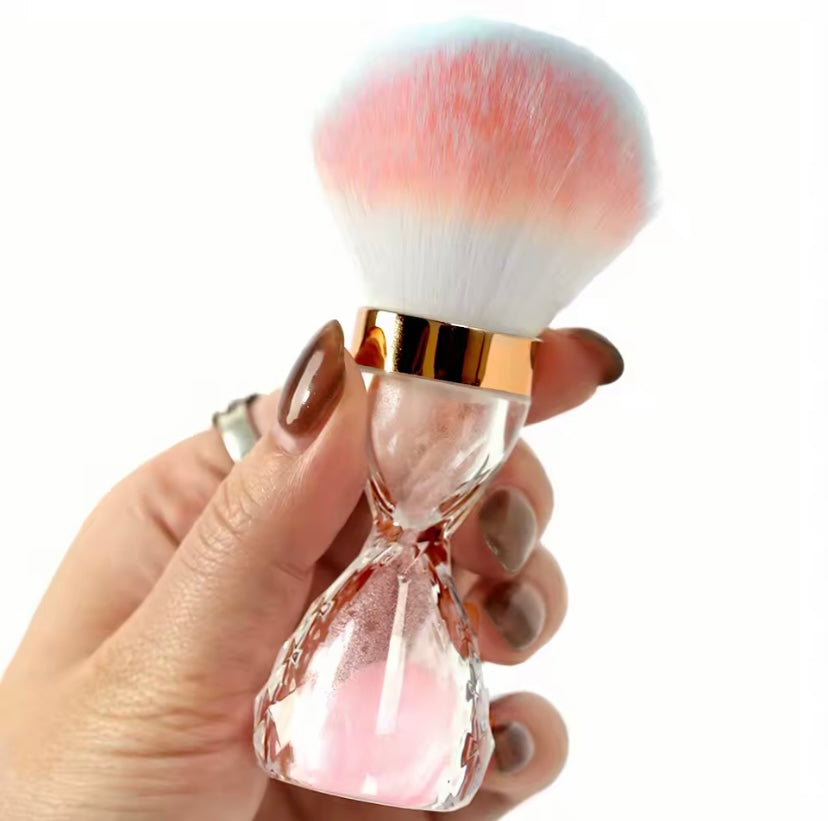 pennello clessidra per polveri di limatura (con custodia)