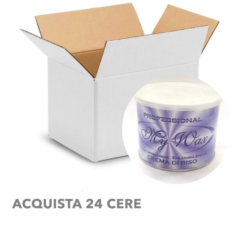 Conf. Da 24 cere in barattolo my wax (da scegliere)