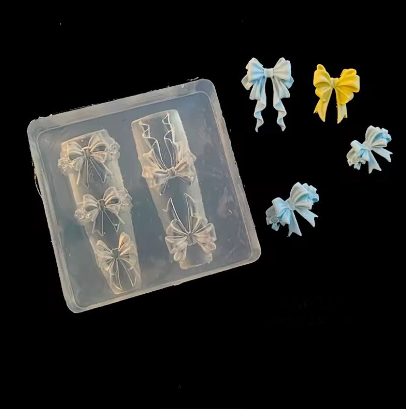 stencil in silicone per decorazioni 3D fiocchi